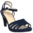 Sandalia tacón medio azul marino