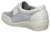 Zapato velcro bajo elástico gris