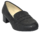 Zapato tacón tapa mocasín negro
