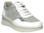 Zapato Amarpies picado cuña elástico blanco