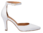 Zapato tacón pulsera piel blanca