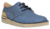 Zapato cordón nubuck azul