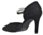 Zapato tacón abierto lados pulsera negro
