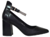 Zapato tacón pulsera strass negro