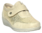 Zapato velcro bajo elástico beige