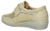Zapato velcro bajo elástico beige