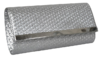 Bolso solapa grabado trenzado plata